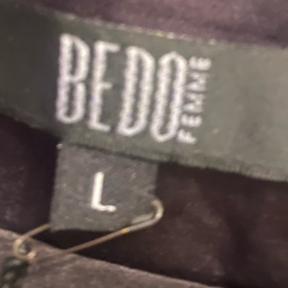 BEDO Femme Asymmetric Skirt Women Large Black & Silver sequined Zip Up Lined - Picture 4 of 4